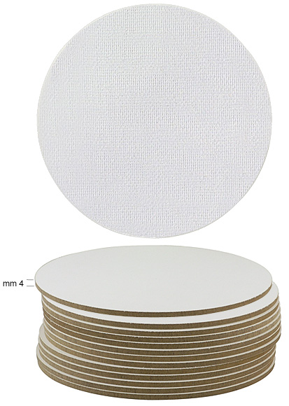 Canvas panels, round, diameter cm 30