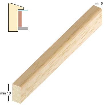 Spacer ajous, 5x10 mm, bare timber
