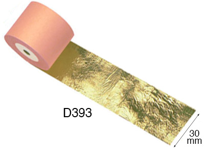 Imitation gold leaf, mm30x50 metres rolls