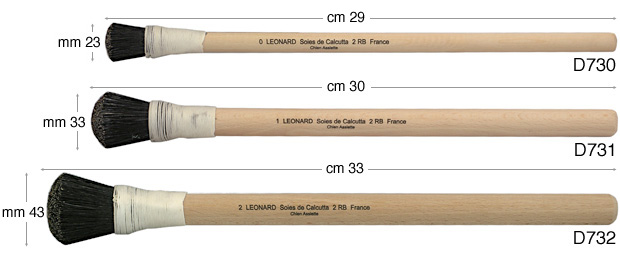 Brush for polishing bole No. 2