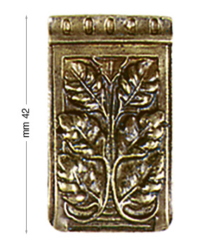 Corner metal ornament, bronze finish, 42 mm - Pack of 4 pieces