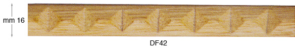 Plain wood moulding decoration, 16 mm