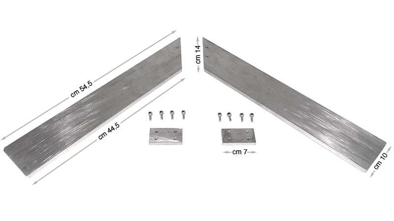 Pair of working bench extensions for Freccia 2000