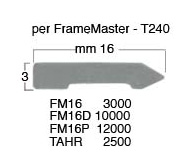 Pneumatic Frame Master 16 mm tabs 16 mm - Pack 12000