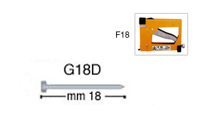 Brads, 18 mm, for F18 stapler - Pack 10000