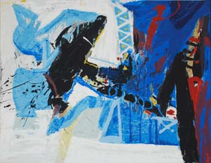 Serigraphy: Den Boon: Out of the blue - cm 54x70