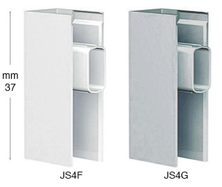 End cap for JS4 rail, grey - Pack 25 pieces