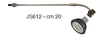 Straight arm for lamps, 20 cm (lamp non included)