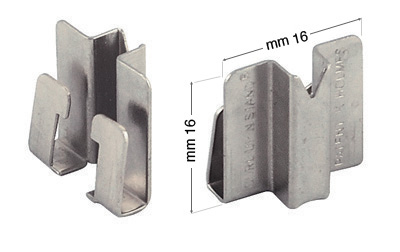 Slip-on Brackets for Curl Up, Nickel - 2000 pcs - KK5T