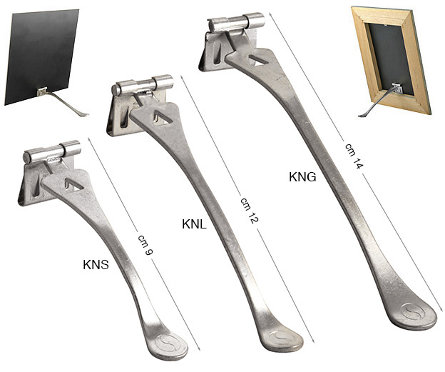 Kiasu Easels, Large 12 cm, Nickel - 10 pcs