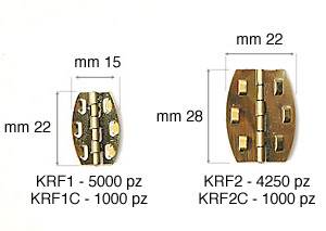 Hinges for Kerf machine 22x28 mm - Pack 1000