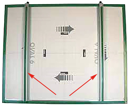 Pair of blocking bars for Keencut Oval 6