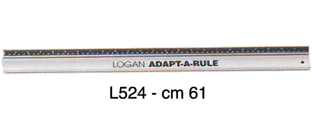 Logan rule straight edge cm 61, in cm/inches