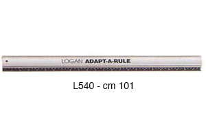 Logan rule straight edge cm 101, in cm/inches