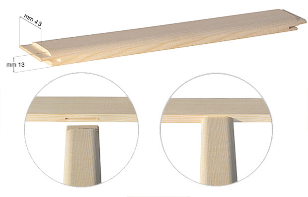 Brace bar for 35 cm stretcher bars series L and LB