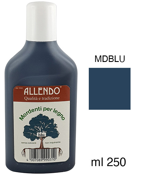 Wood stein - Bottle 250 ml -  Blue
