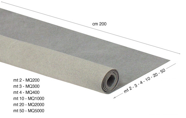 Carpet for framing bench - Roll height 2m - length 10m