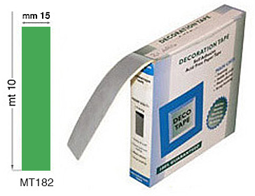 Colored adhesive tapes mm 15x10 mt - Gren