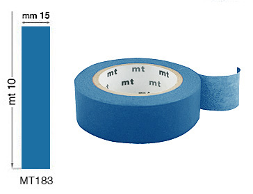 Colored adhesive tapes mm 15x10 mt -  Blue