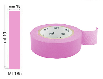 Colored adhesive tapes mm 15x10 mt - Rose Pink