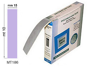 Colored adhesive tapes mm 15x10 mt - Lavender