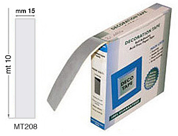 Colored adhesive tapes mm 15x10 mt - Matte White