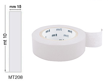 Colored adhesive tapes mm 15x10 mt - Matte White