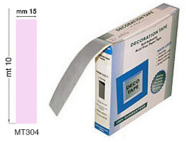 Colored adhesive tapes mm 15x10 mt - Pastel Pink