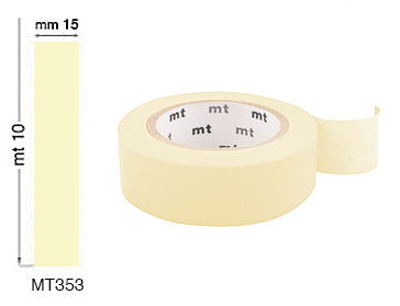 Colored adhesive tapes mm 15x10 mt - Pastel Lemon