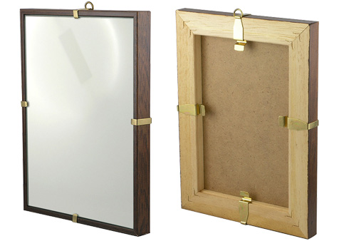 Wooden clip frames, brown - cm 30x40