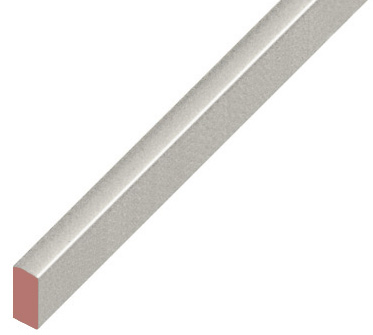 Spacer plastic, flat 5x10mm - silver
