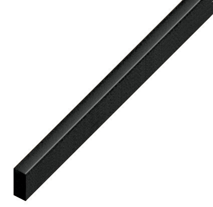 Spacer plastic, flat 5x10mm - black