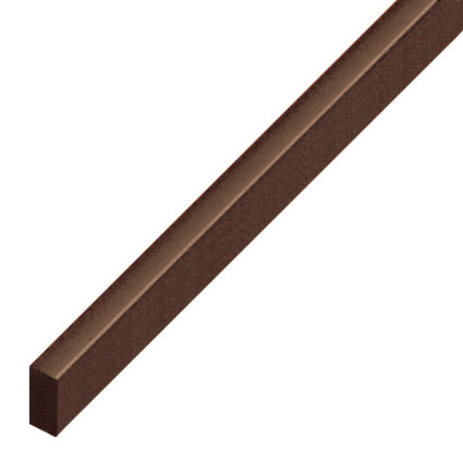 Spacer plastic, flat 5x10mm - walnut - P10NOCE