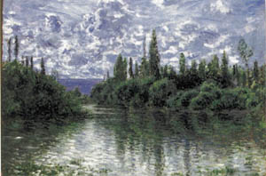 Poster on bars: Monet: Bras de la Seine 120x90 cm