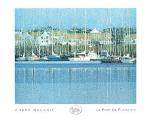 Poster: Bourrié: Port de Plaisance - cm 89x69