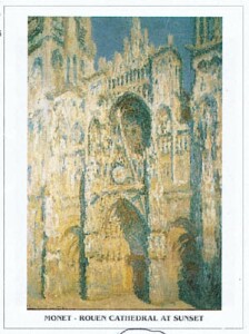 Poster: Monet: Cathedral at Sunset 24x30