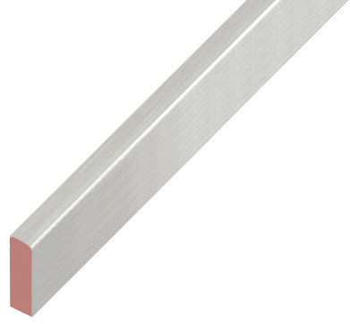 Spacer plastic, flat 5x15mm - silver