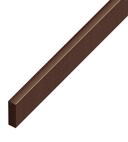 Spacer plastic, flat 5x15mm - walnut