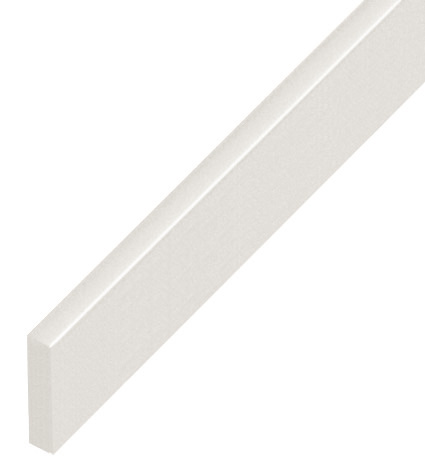 Spacer plastic, flat 5x20mm - white