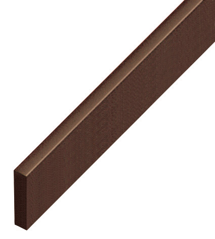 Spacer plastic, flat 5x20mm - walnut