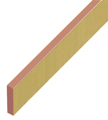 Spacer plastic, flat 5x20mm - gold