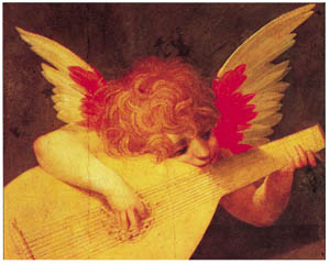 Poster: Fiorentino: Putto Musicante - cm 40x30