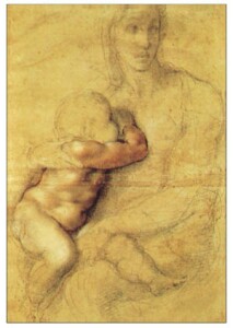 Poster: Michelangelo: Madonna col Bambino 60x90