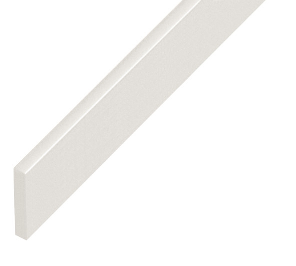 Spacer plastic, flat 5x25mm - white - P25BIANCO