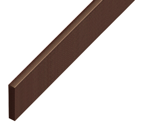 Spacer plastic, flat 5x25mm - walnut