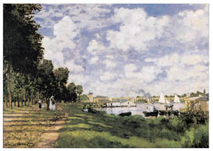 Poster on bars: Monet: Argenteuil, 120x88 cm