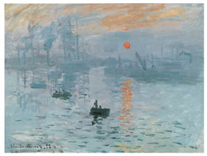 Poster: Monet: Levar del Sole - cm 40x30