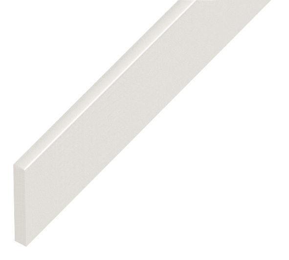 Spacer plastic, flat 5x30mm - white