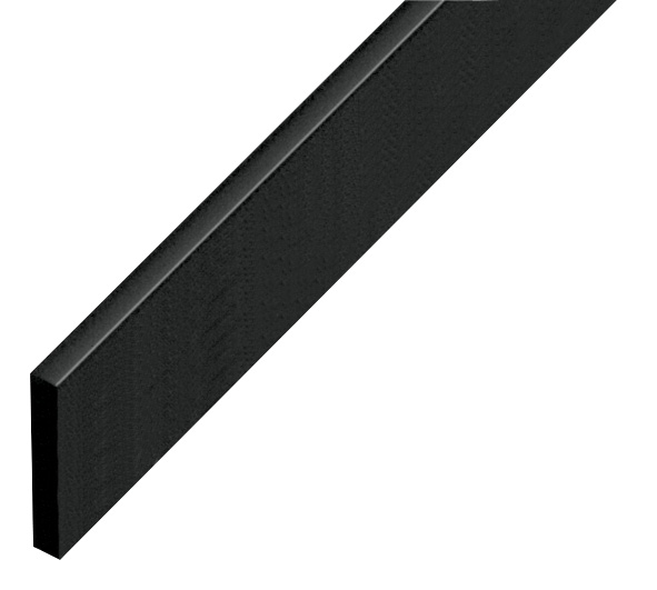 Spacer plastic, flat 5x30mm - black