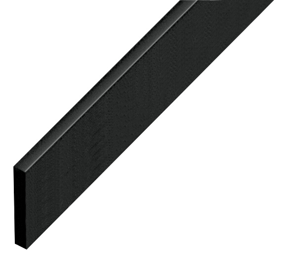 Spacer plastic, flat 5x30mm - black - P30NERO